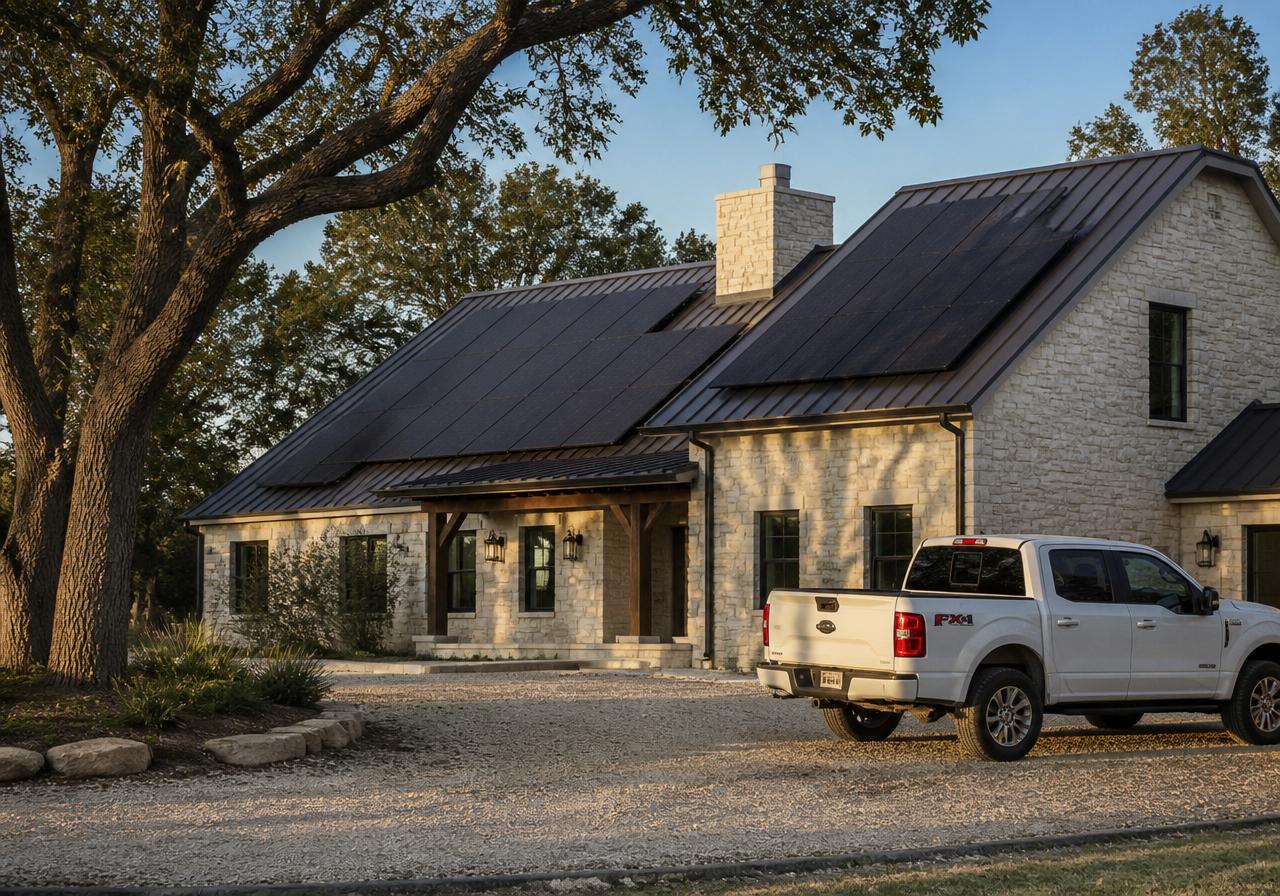 Solar Stars install in Austin, TX — 12 kW system with Enphase IQ Battery 10
